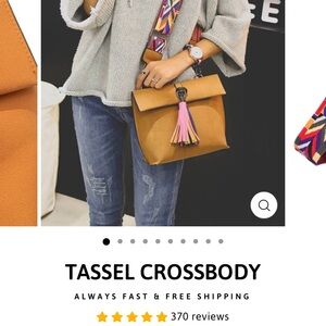 Threaded Pear Tassel Crossbody